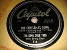 THE (NAT) KING COLE TRIO : THE CHRISTMAS SONG.  US.78rpm (1946)
