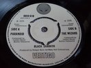 BLACK SABBATH  PARANOID / THE WIZARD VERTIGO 1970 NEAR MINT VINYL