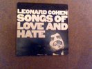 LEONARD COHEN Songs of Love and Hate VINYL LP 1971 CBS Issue
