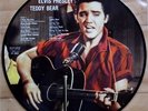 EX  ELVIS  PRESLEY TEDDY BEAR VINYL PICTURE PIC DISC LP DANISH DENMARK