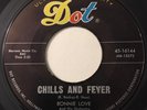 * RONNIE LOVE Chills & Fever / No Use Pledging POPCORN NORTHERN SOUL Dot 45 HEAR