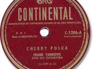 FRANK YANKOVIC & Orchestra 78 RPM Record. Cherry Polka/Golden Stars Polka