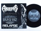 Death Metal 33 AMORPHIS Vulgar Necrolatry RELAPSE VG++/VG+ picture sleeve HEAR