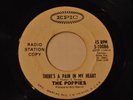 THE POPPIES 45RPM THERE'S A PAIN IN MY HEART / MY LOVE AND I
