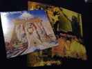 IRON MAIDEN - Powerslave LP (Orig mottled sleeve) + large promo cards