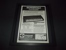 Thunderchild synthesizer/Jeff Waynes war of the worlds-1978 advert framed