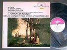 LALO / SAINT-SAENS 2 concerto for cello ANDRE NAVARRA / MUNCH LP ERATO STE 50255
