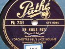 78 TOURS/MARTINIQUE/ANTILLES/ ORCHESTRE DEL'S JAZZ BIGUINE/DELOUCHE/PATHE PA 731
