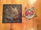 Slayer you against you shaped picture disc vinyl.   Metallica , megadeth