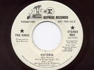 THE KINKS - VICTORIA / BRAINWASHED 1969 REPRISE PROMO 45 RPM EX
