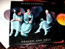 BLACK SABBATH  -    Heaven And Hell,    ORIGINAL 1980 UK LP / inner..... EX