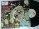 RARE ( THRASH METAL LP ) 1985 - HIRAX RAGING VIOLENCE (complete w/ inserts) - EX