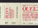 QUEEN - 1982 Hot Space Tour Cancelled Concert Complete Ticket Manchester United