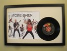Tribute to Foreigner - Framed & matted Photo & I Want to Know What Love Is 45rpm