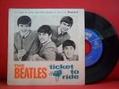 THE BEATLES Ticket To Ride 7/45 MADE IN PORTUGAL 65 EP LMEP 1197 RARE PARLOPHONE