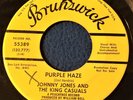 JOHNNY JONES AND THE KING CASUALS Purple Haze/Horsing Around BRUNSWICK DJ 45