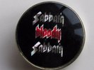 BLACK SABBATH OLD CRYSTAL STYLE METAL PIN BADGE FROM THE 1980's BLOODY SABBATH