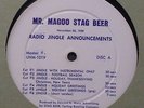 1950's/60's Mr. Magoo Stag Beer Radio Jingles Advertsing Promo Lp Jim Bakus