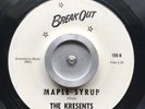 THE KRESENTS MAPLE SYRUP PURPLE CHECKERS on BREAK OUT 45rpm VG++ SUPER RARE SURF