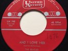 60's The Beatles AND I LOVE HER United Artists 45 rare Canadian pressing