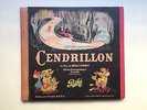 WALT DISNEY Cendrillon LIVRE INCLUS 3 DISQUES 78 TOURS PICTURE DISQUE PATHE