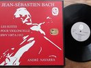 BACH CELLO SUITES BY ANDRE NAVARRA(3 LP BOX, NM)