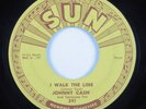 Rockabilly 45 JOHNNY CASH I Walk The Line SUN HEAR