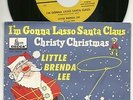 BRENDA LEE, I'M GONNA LASSO SANTA CLAUS, ORIGINAL 45 record w/PICTURE SLEEVE, NM