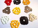 Selection 10 replacement centres for 7 inch vinyl records.various types/colours