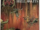 BANZAI Vtg SLAYER Hell Awaits METAL BLADE Record ORIGINAL 80s Album LP EUC VINYL