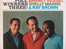 POLL WINNERS THREE: Barney Kessell, Ray Brown, Manne CONTEMPORARY Jazz LP NM