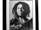BOB MARLEY+ORIGINAL+KAYA+POSTER+AD+FRAMED+1978+EXPRESS GLOBAL SHIP+LOVE+SHINING