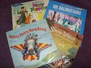 4 x old vinyl LP records. Snow White, 101 Dalmations, Poppins, Chitty Bang Bang.