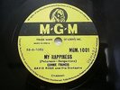 CONNIE FRANCIS my happiness/happy days lonely INDIA RARE 78 RPM RECORD 10