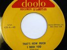 PENGUINS 45 That's how much I need you / Be my lovin' baby DOOTO VG++ 714