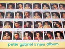 GENESIS PETER GABRIEL STUNNING UK RECORD COMPANY PROMO POSTER 'MELT' ALBUM 1980