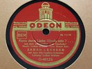 Zarah Leander - Kann denn Liebe Sünde sein ? / Von der Puszta... ODEON (150)