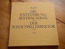 ETERNA  MOZART Die Entführung aus dem Serail / Der Schauspieldirektor BOHM