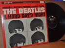 THE BEATLES: A HARD DAY'S NIGHT; UNITED ARTISTS 6366 BLACK LABEL VG++ STEREO LP