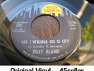 ? BILLY BLAND 'All I Wanna Do Is Cry' Superb R&B Northern Soul 45 HEAR