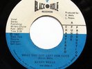 KENNY WELLS-WHAT YOU GOT LEFT FOR LOVE ON BLACK HOLE MODERN DISCO BOOGIE FUNK 45