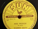 Warren Smith Miss Froggie b/w So Long I'm Gone Original Sun 78