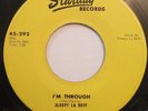 Original Sleepy La Beff, I'm Through 45 rpm record, rockabilly RAB