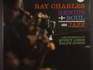 RAY CHARLES: Genius + Soul = Jazz LP (Mono, tiny wear at corners) Blues & R&B