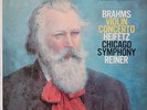 LP Johannes Brahms, Jascha Heifetz Violin Concerto In D, Op. 77 RCA Victor