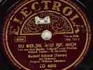 Schellackplatte Rudolf Schock - Gern hab ich die Frau'n geküßt 78rpm Grammophon