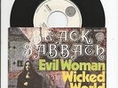 Black Sabbath ?– Evil Woman / Wicked World - 7inch Single original 1970 Mono