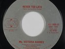 70s Soul Disco 45 - Ms. Victoria Barnes - Never Too Late - AIM - VG+ mp3