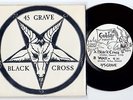 45 GRAVE  Black Cross  // RARE ORIGINAL Indy 1981 7