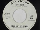 Northern Soul 45 - Ketty Lester - Please Don't Cry Anymore - RCA Victor - mp3